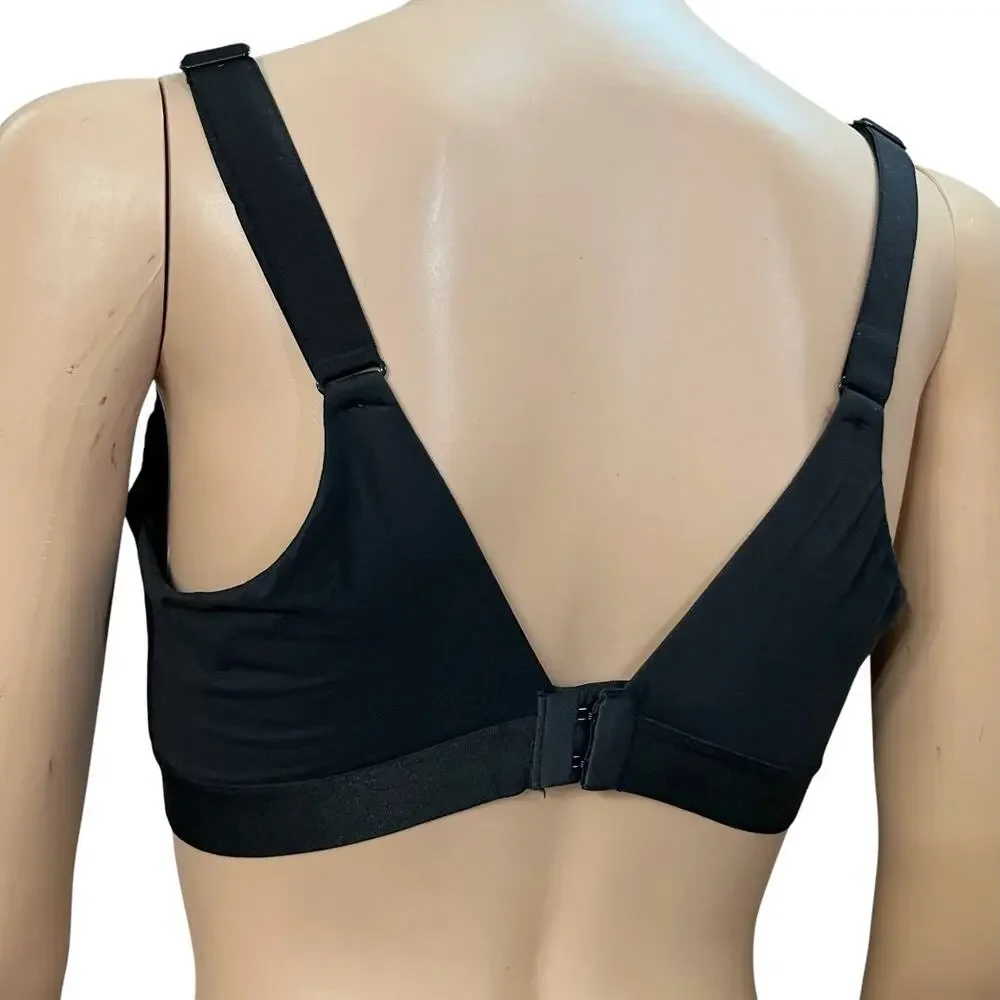 Chantelle Norah Supportive Wireless Bra 36DD Black Lace Comfort Back Close
